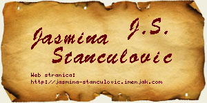 Jasmina Stančulović vizit kartica
